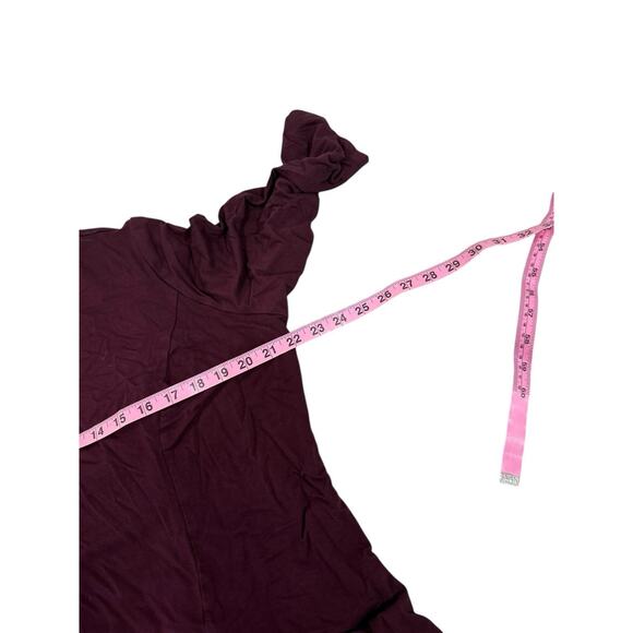 Catherine’s Burgundy Red Knit Midi Dress Womens Plus Size 0X 14/16W - Picture 4 of 4
